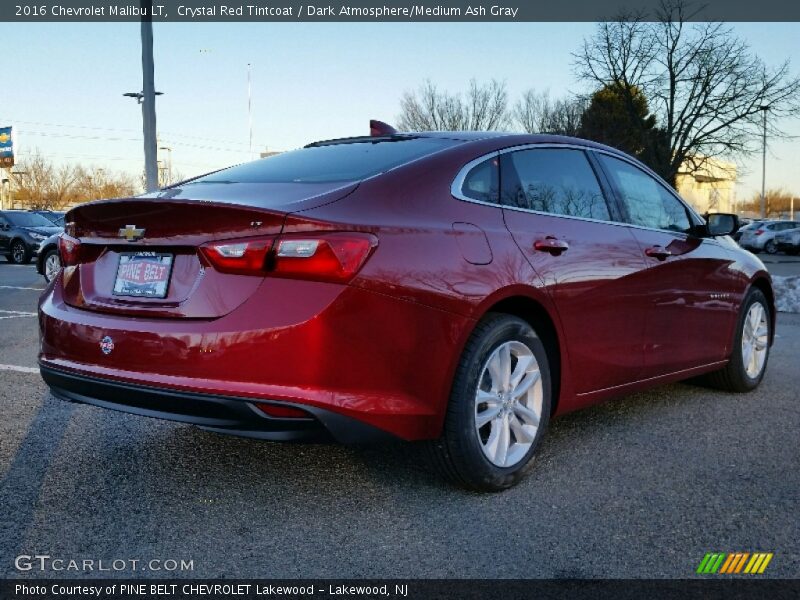 Crystal Red Tintcoat / Dark Atmosphere/Medium Ash Gray 2016 Chevrolet Malibu LT