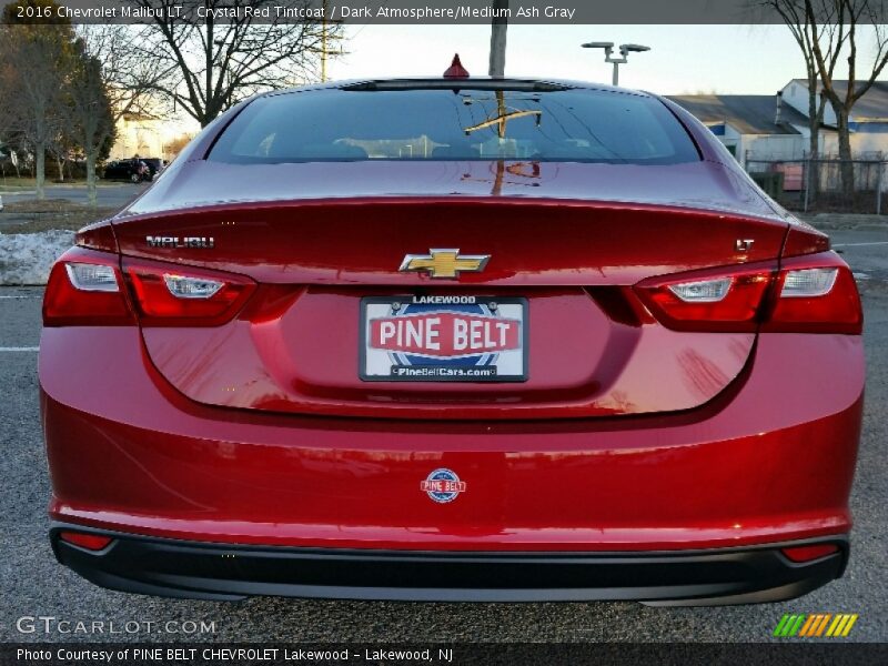 Crystal Red Tintcoat / Dark Atmosphere/Medium Ash Gray 2016 Chevrolet Malibu LT