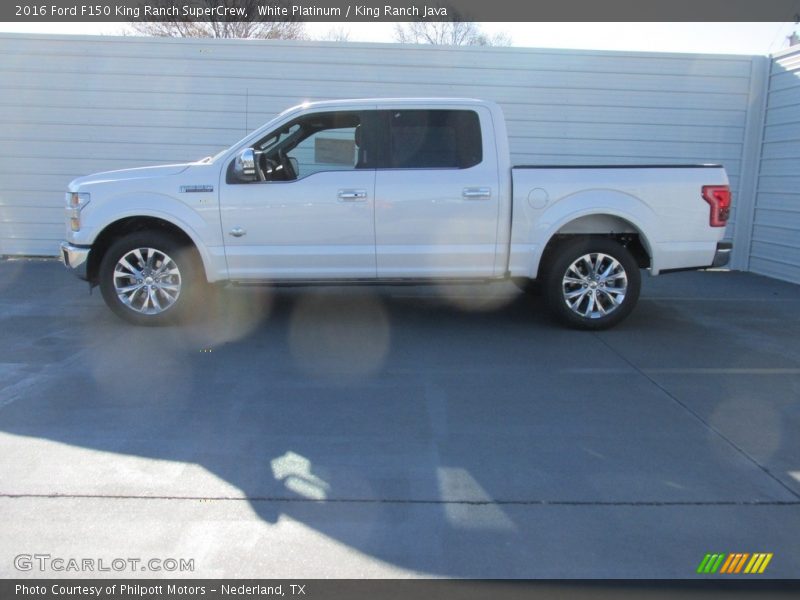 White Platinum / King Ranch Java 2016 Ford F150 King Ranch SuperCrew