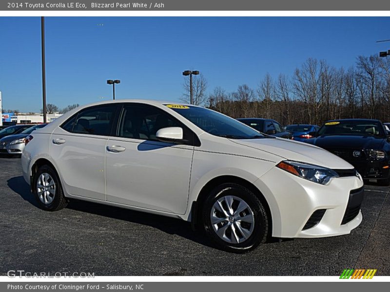 Blizzard Pearl White / Ash 2014 Toyota Corolla LE Eco