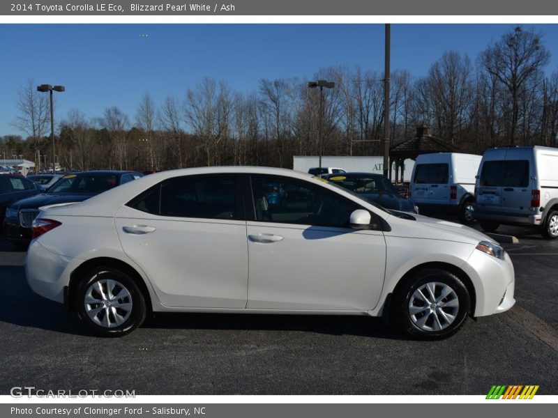 Blizzard Pearl White / Ash 2014 Toyota Corolla LE Eco
