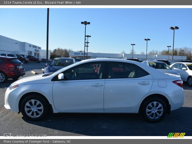Blizzard Pearl White / Ash 2014 Toyota Corolla LE Eco