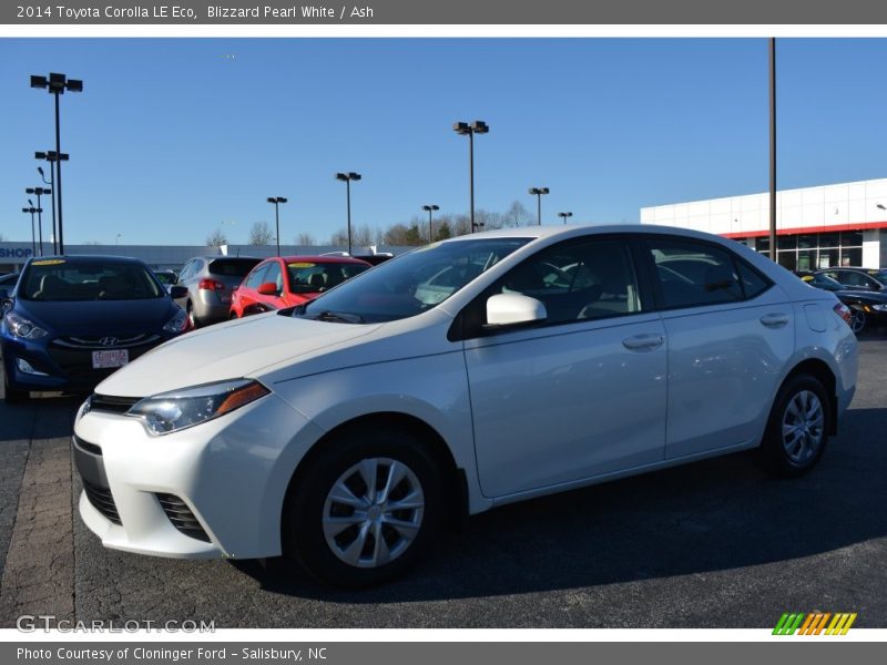 Blizzard Pearl White / Ash 2014 Toyota Corolla LE Eco
