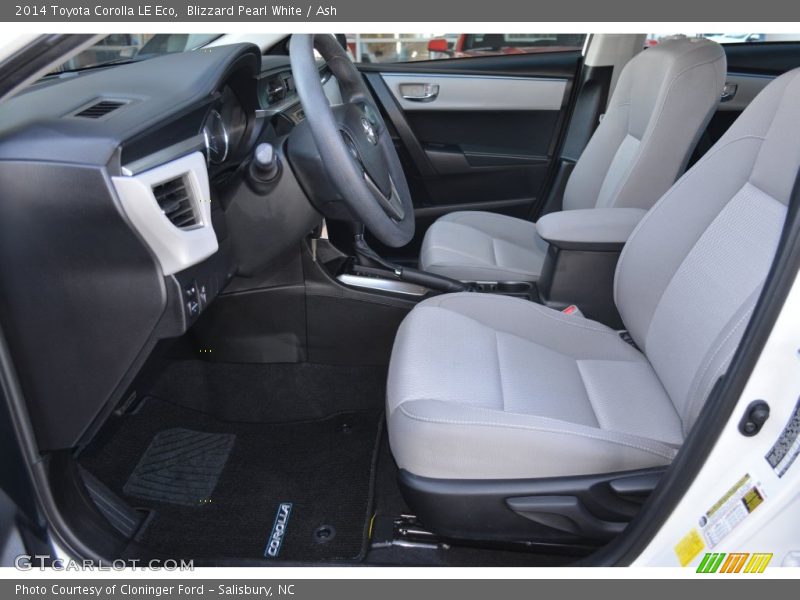 Blizzard Pearl White / Ash 2014 Toyota Corolla LE Eco