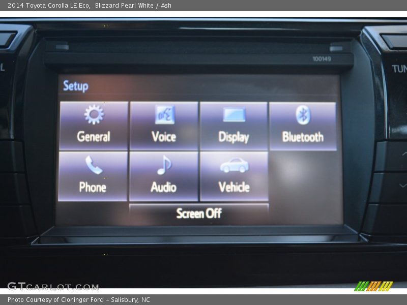 Blizzard Pearl White / Ash 2014 Toyota Corolla LE Eco