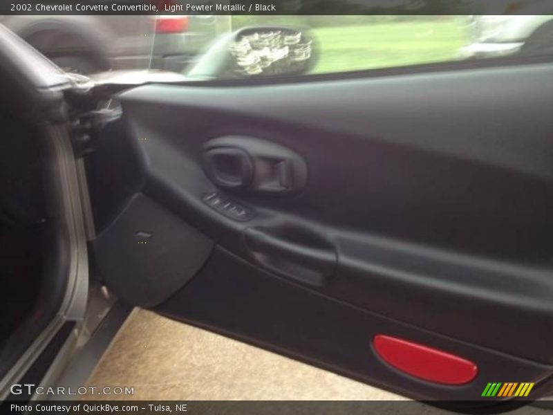 Light Pewter Metallic / Black 2002 Chevrolet Corvette Convertible