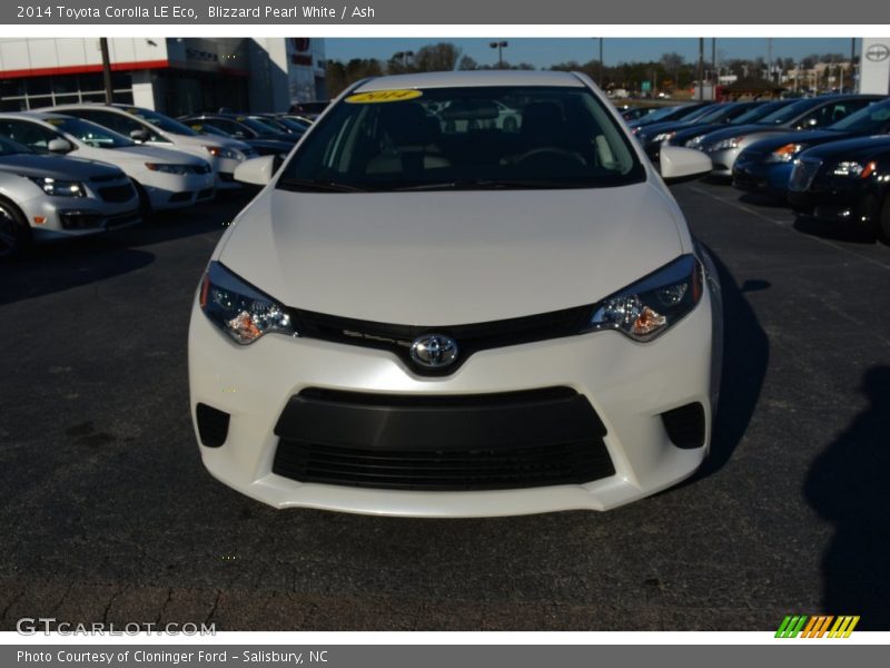 Blizzard Pearl White / Ash 2014 Toyota Corolla LE Eco