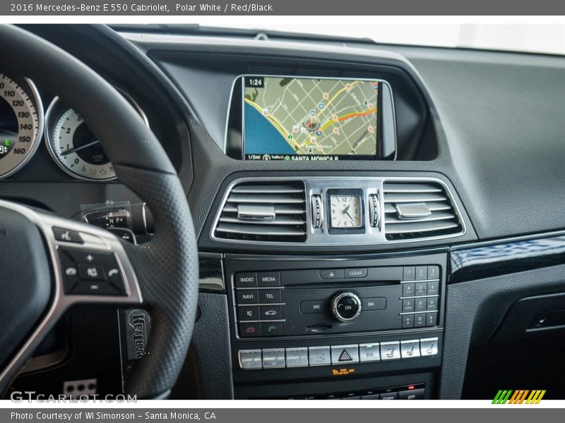 Polar White / Red/Black 2016 Mercedes-Benz E 550 Cabriolet
