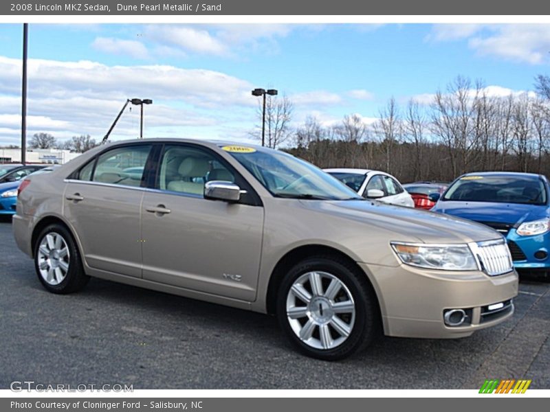 Dune Pearl Metallic / Sand 2008 Lincoln MKZ Sedan
