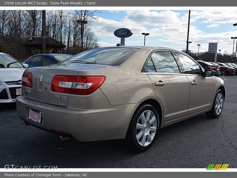 Dune Pearl Metallic / Sand 2008 Lincoln MKZ Sedan