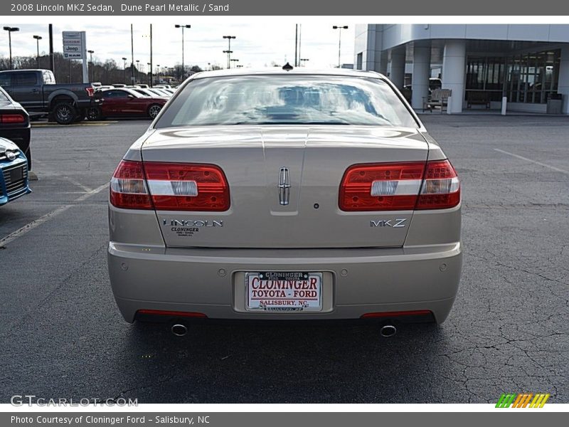 Dune Pearl Metallic / Sand 2008 Lincoln MKZ Sedan