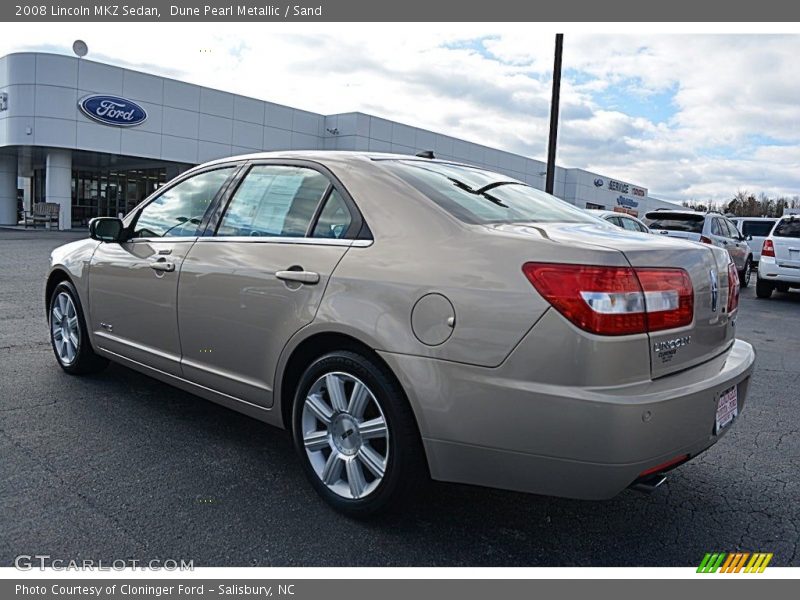 Dune Pearl Metallic / Sand 2008 Lincoln MKZ Sedan