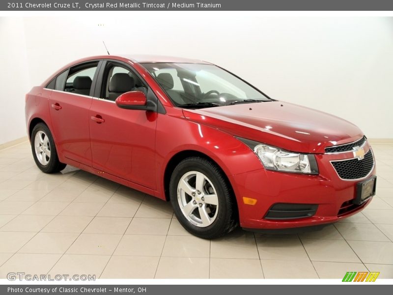 Crystal Red Metallic Tintcoat / Medium Titanium 2011 Chevrolet Cruze LT