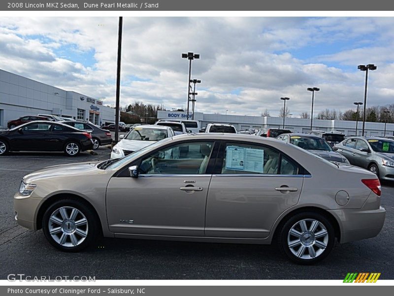 Dune Pearl Metallic / Sand 2008 Lincoln MKZ Sedan