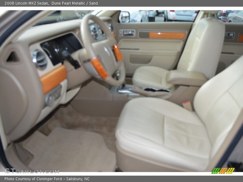 Dune Pearl Metallic / Sand 2008 Lincoln MKZ Sedan