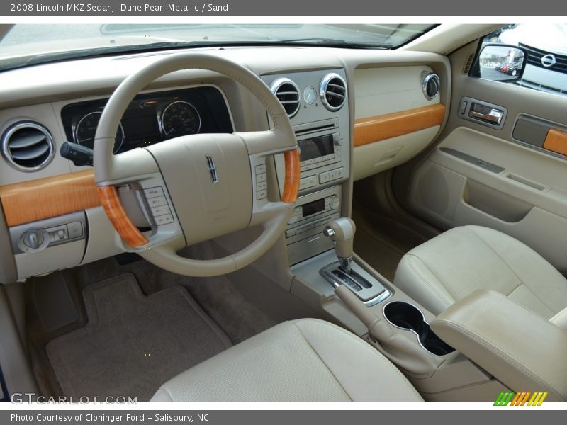 Dune Pearl Metallic / Sand 2008 Lincoln MKZ Sedan