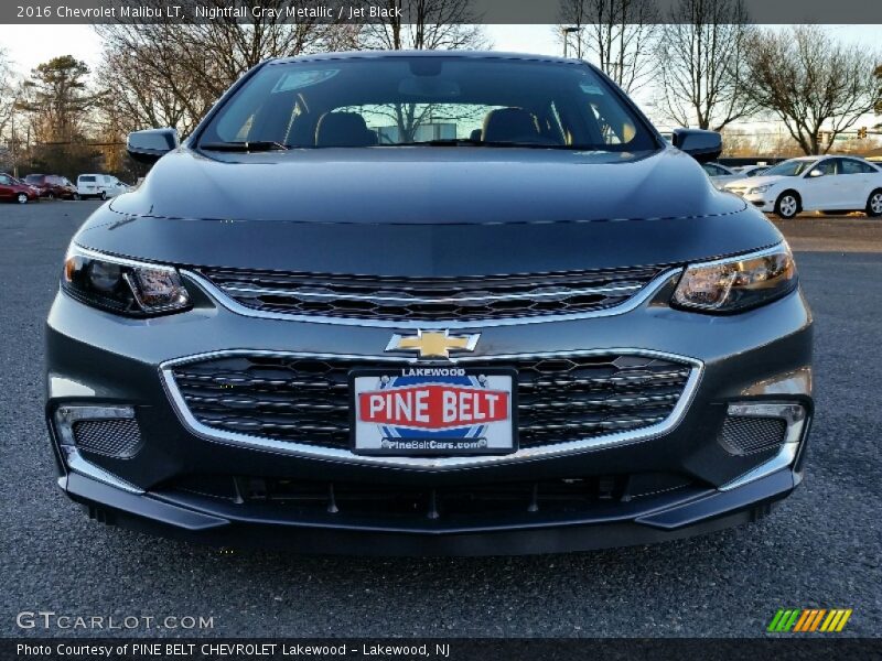 Nightfall Gray Metallic / Jet Black 2016 Chevrolet Malibu LT