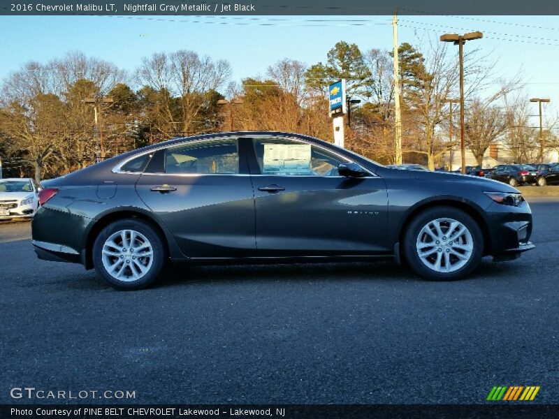 Nightfall Gray Metallic / Jet Black 2016 Chevrolet Malibu LT