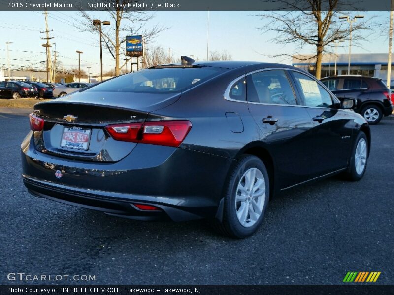 Nightfall Gray Metallic / Jet Black 2016 Chevrolet Malibu LT