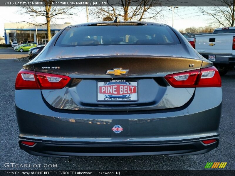 Nightfall Gray Metallic / Jet Black 2016 Chevrolet Malibu LT