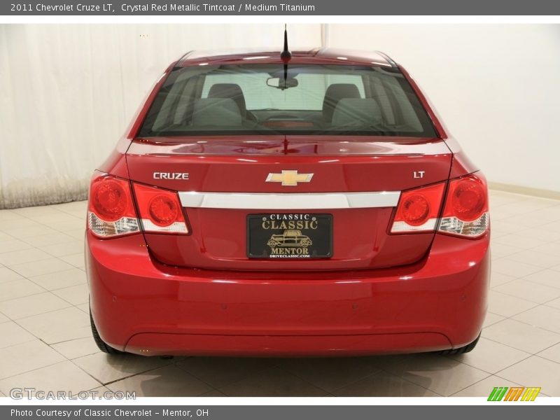 Crystal Red Metallic Tintcoat / Medium Titanium 2011 Chevrolet Cruze LT