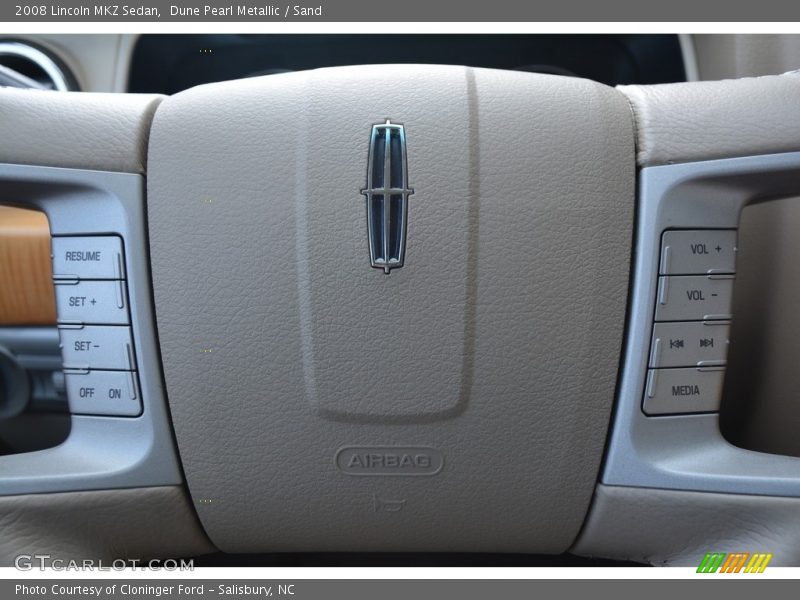 Dune Pearl Metallic / Sand 2008 Lincoln MKZ Sedan