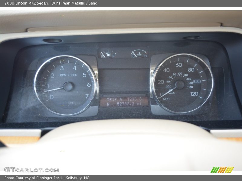 Dune Pearl Metallic / Sand 2008 Lincoln MKZ Sedan