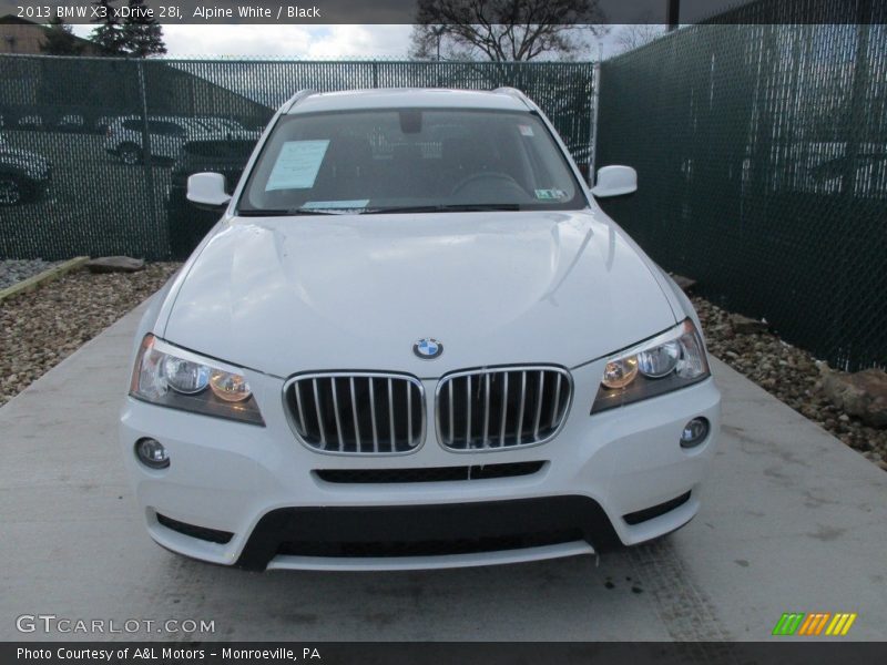 Alpine White / Black 2013 BMW X3 xDrive 28i