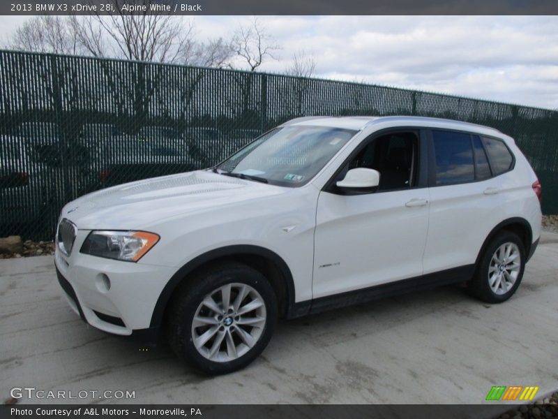 Alpine White / Black 2013 BMW X3 xDrive 28i