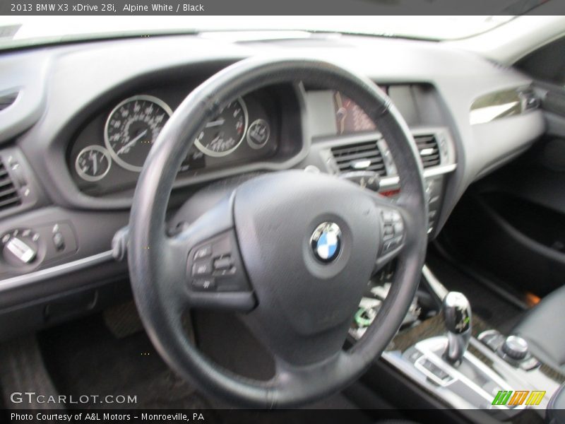 Alpine White / Black 2013 BMW X3 xDrive 28i