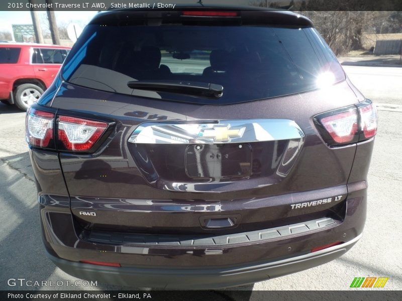 Sable Metallic / Ebony 2015 Chevrolet Traverse LT AWD