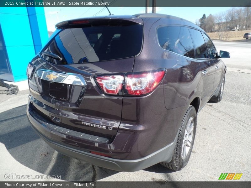 Sable Metallic / Ebony 2015 Chevrolet Traverse LT AWD