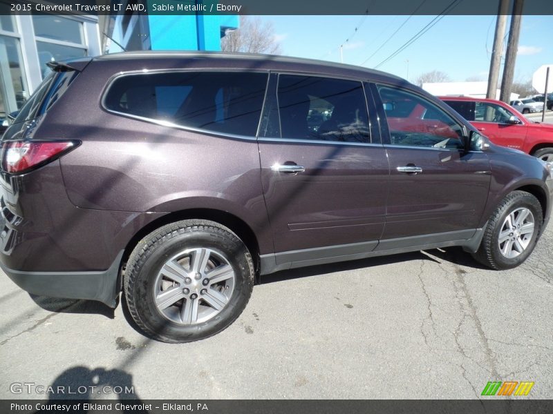 Sable Metallic / Ebony 2015 Chevrolet Traverse LT AWD