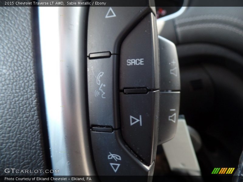 Sable Metallic / Ebony 2015 Chevrolet Traverse LT AWD