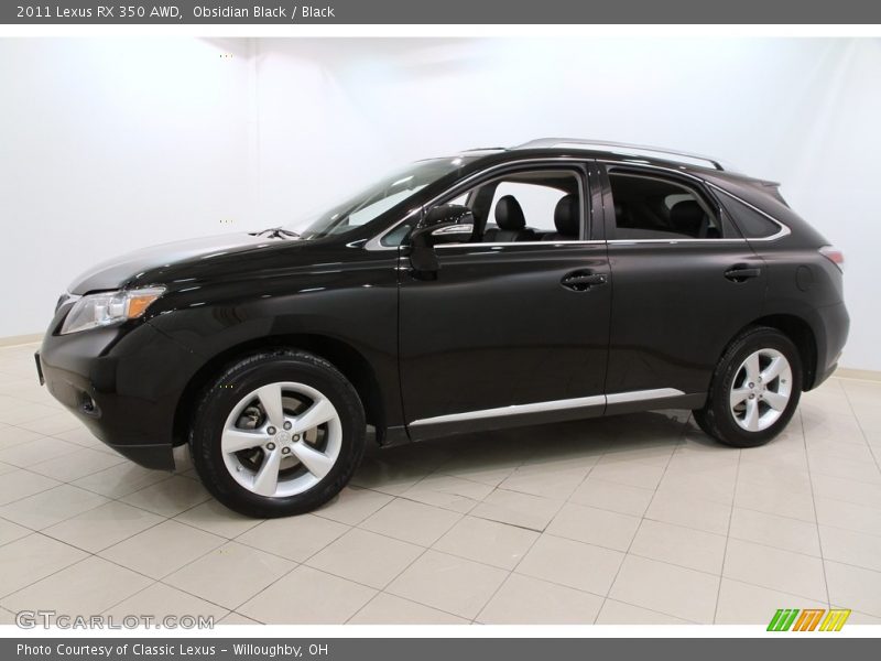 Obsidian Black / Black 2011 Lexus RX 350 AWD
