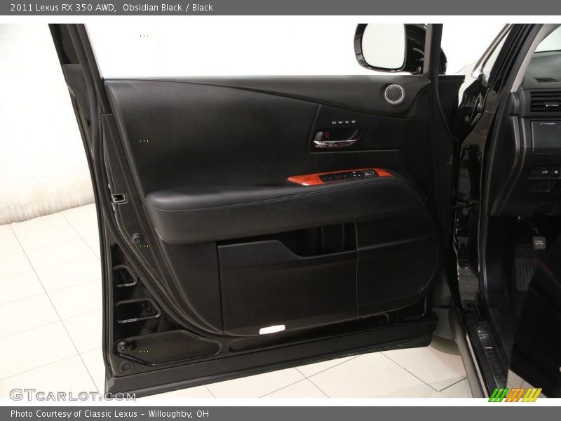 Obsidian Black / Black 2011 Lexus RX 350 AWD