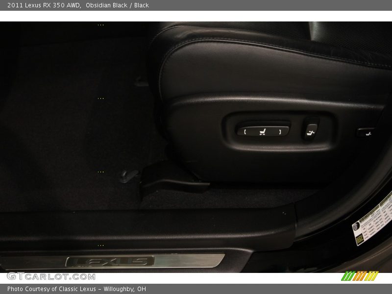 Obsidian Black / Black 2011 Lexus RX 350 AWD