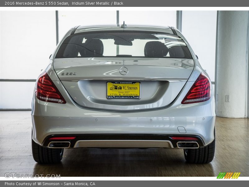 Iridium Silver Metallic / Black 2016 Mercedes-Benz S 550 Sedan