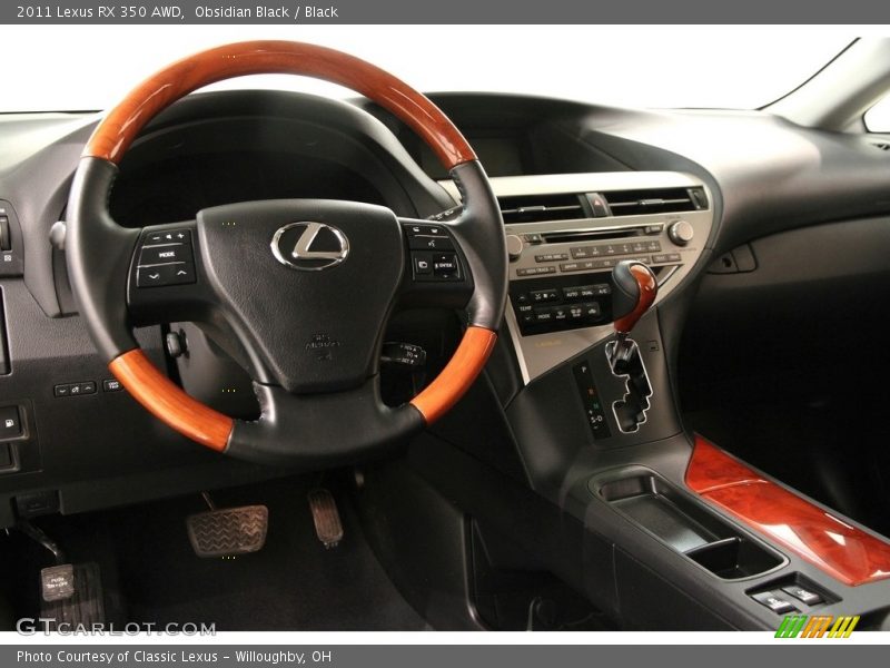 Obsidian Black / Black 2011 Lexus RX 350 AWD