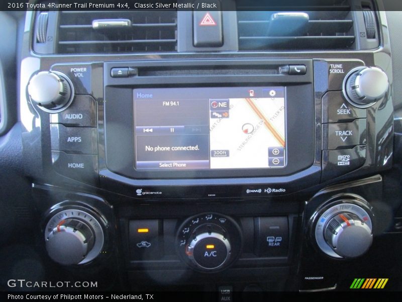 Classic Silver Metallic / Black 2016 Toyota 4Runner Trail Premium 4x4