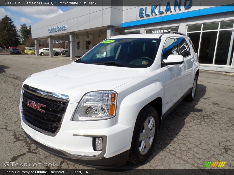 Summit White / Jet Black 2016 GMC Terrain SLE AWD