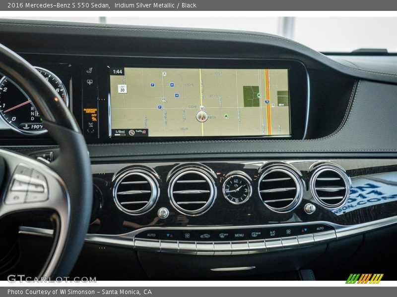 Iridium Silver Metallic / Black 2016 Mercedes-Benz S 550 Sedan