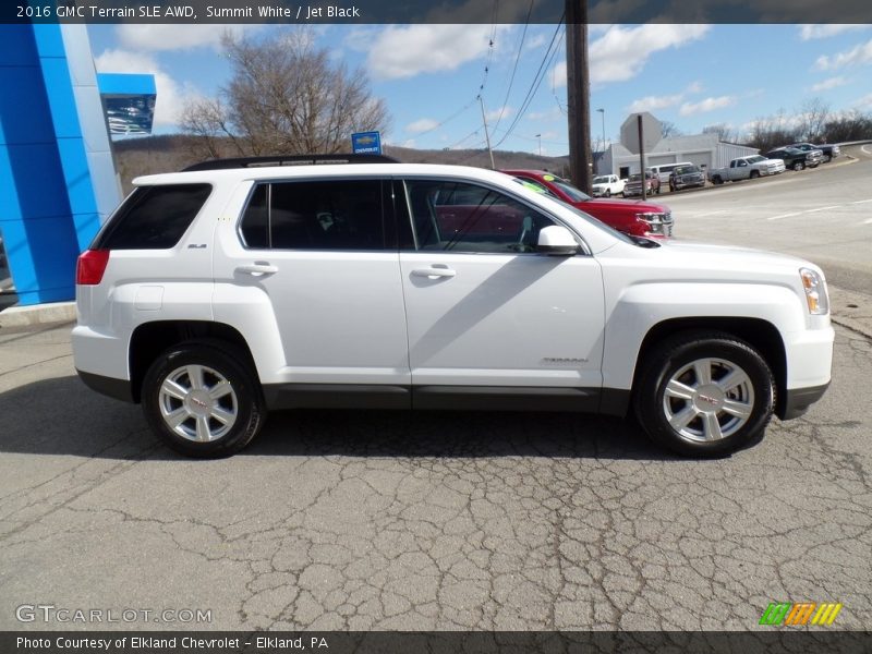 Summit White / Jet Black 2016 GMC Terrain SLE AWD