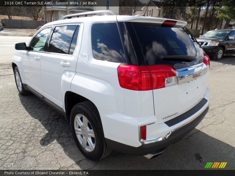 Summit White / Jet Black 2016 GMC Terrain SLE AWD