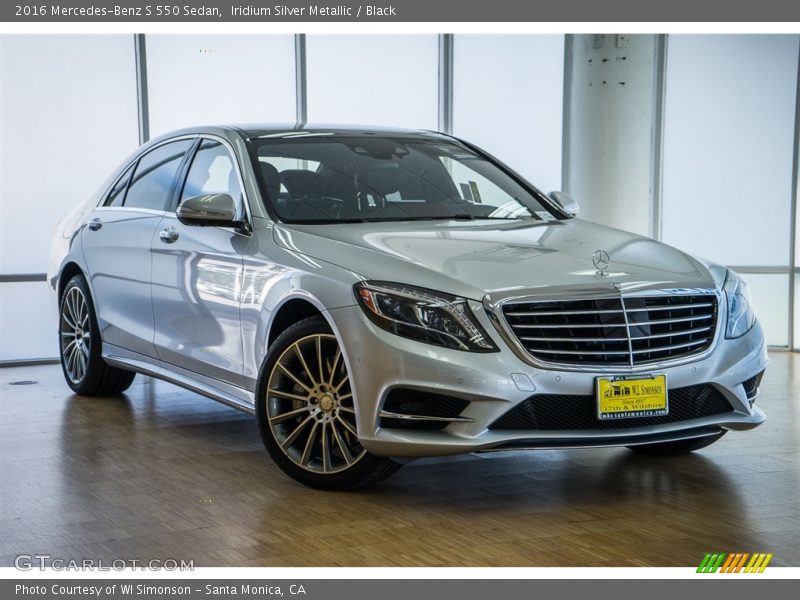 Iridium Silver Metallic / Black 2016 Mercedes-Benz S 550 Sedan