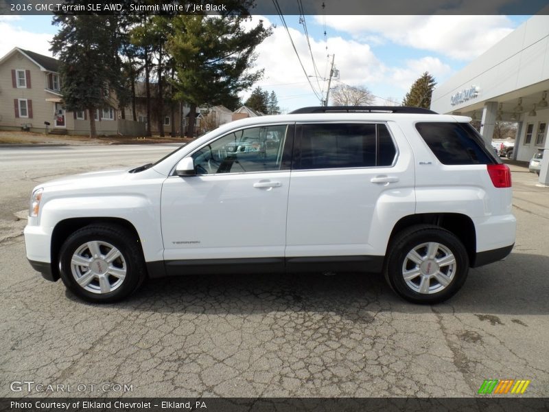 Summit White / Jet Black 2016 GMC Terrain SLE AWD