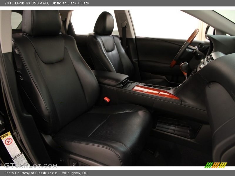 Obsidian Black / Black 2011 Lexus RX 350 AWD
