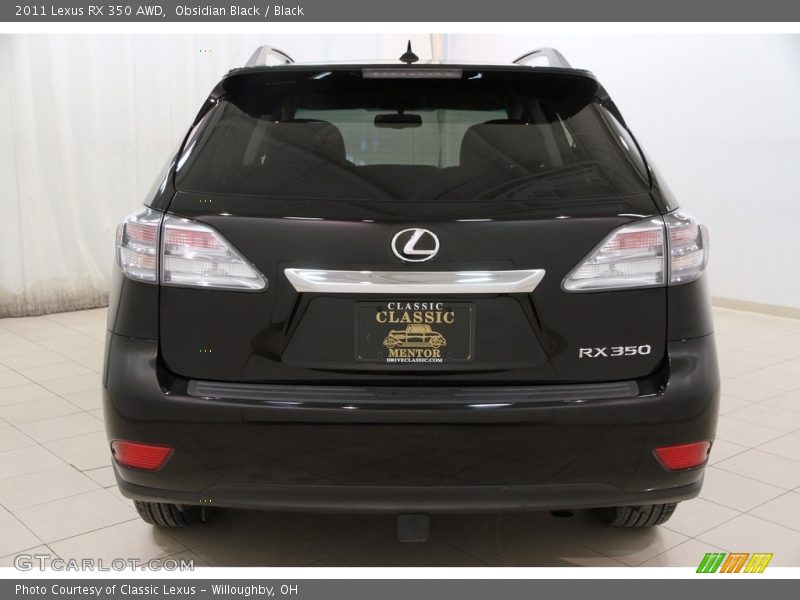 Obsidian Black / Black 2011 Lexus RX 350 AWD