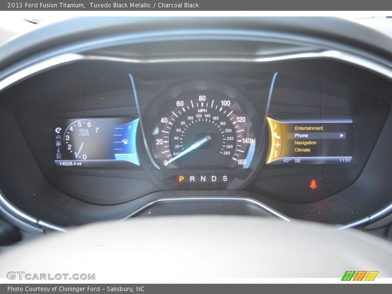 Tuxedo Black Metallic / Charcoal Black 2013 Ford Fusion Titanium
