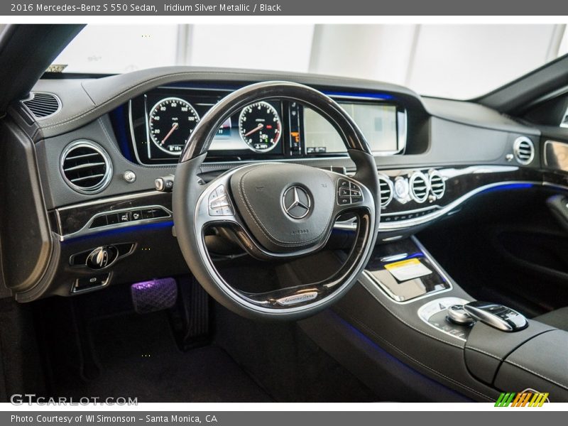 Iridium Silver Metallic / Black 2016 Mercedes-Benz S 550 Sedan